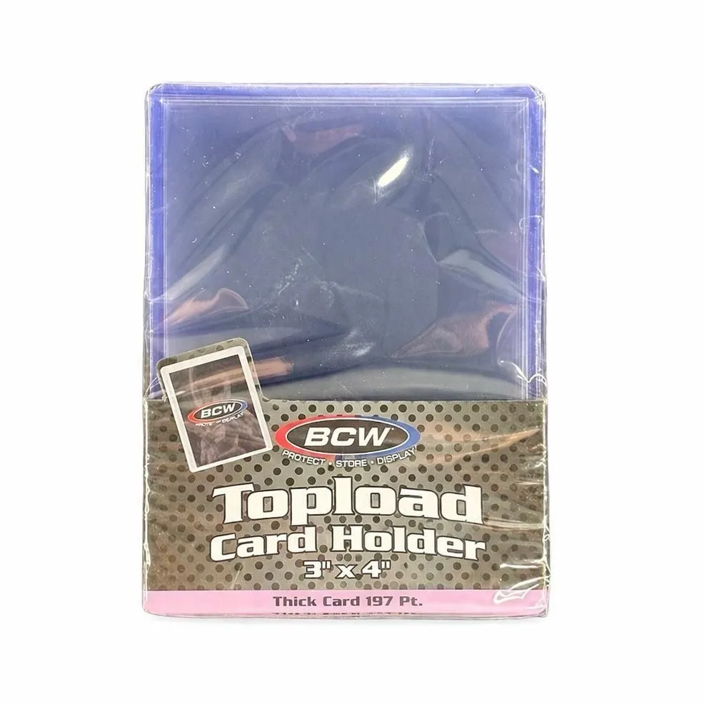 10 BCW 197pt. Toploader Card Holder - Toploaders