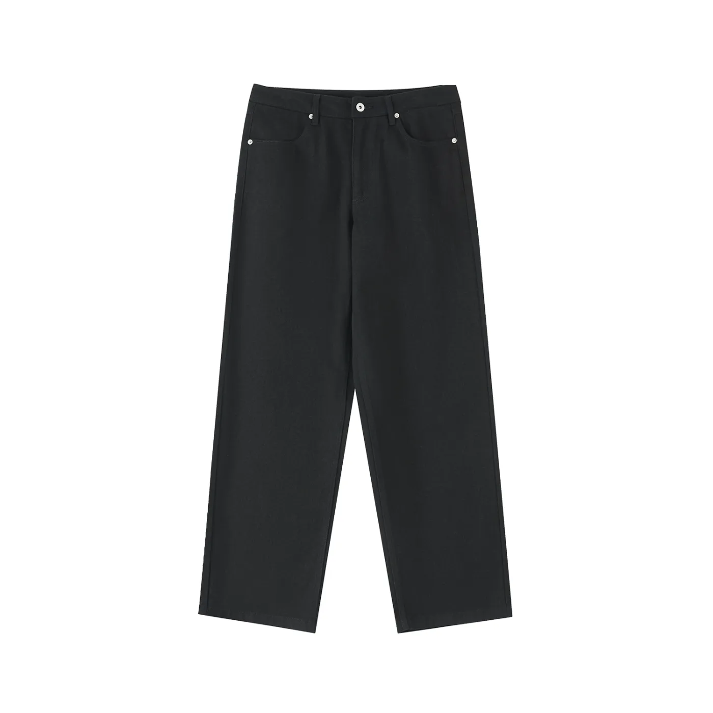 "Brooklyn Republic" Heavyweight Cotton Straight-Leg Pants