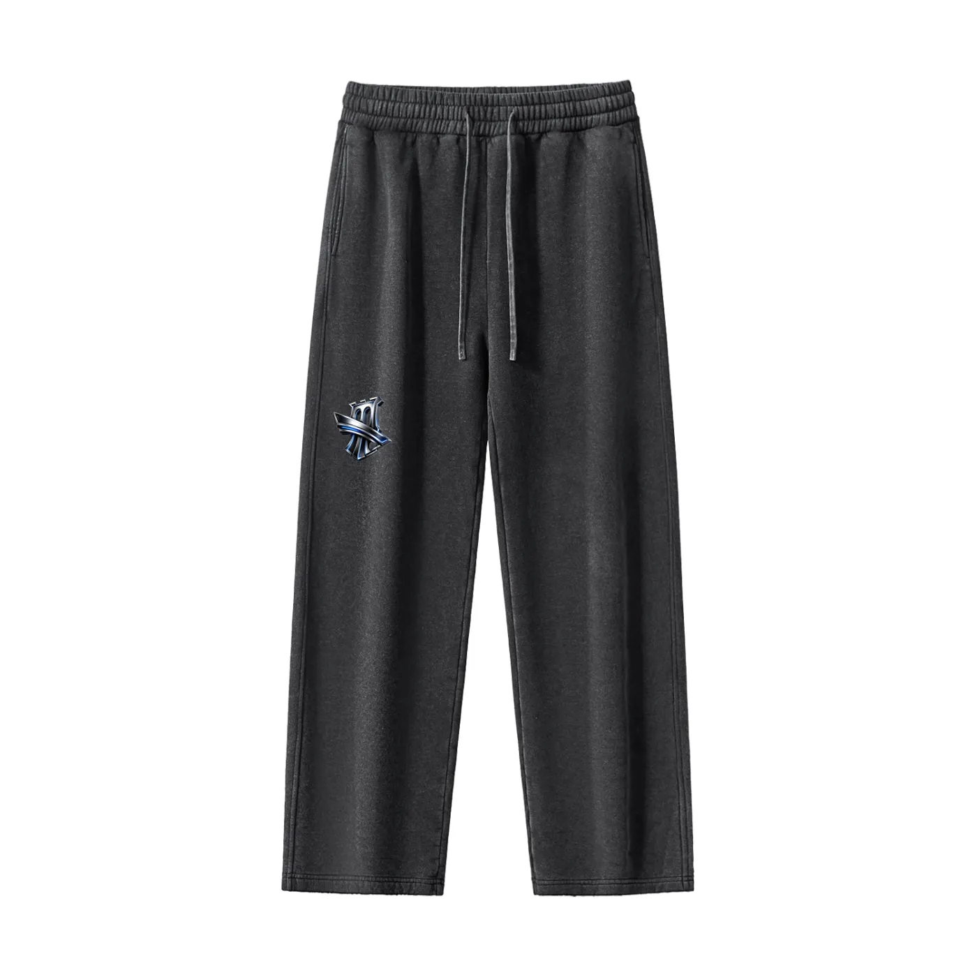 "Brooklyn Republic" Frayed Enzyme Washed Fleece Sweatpants