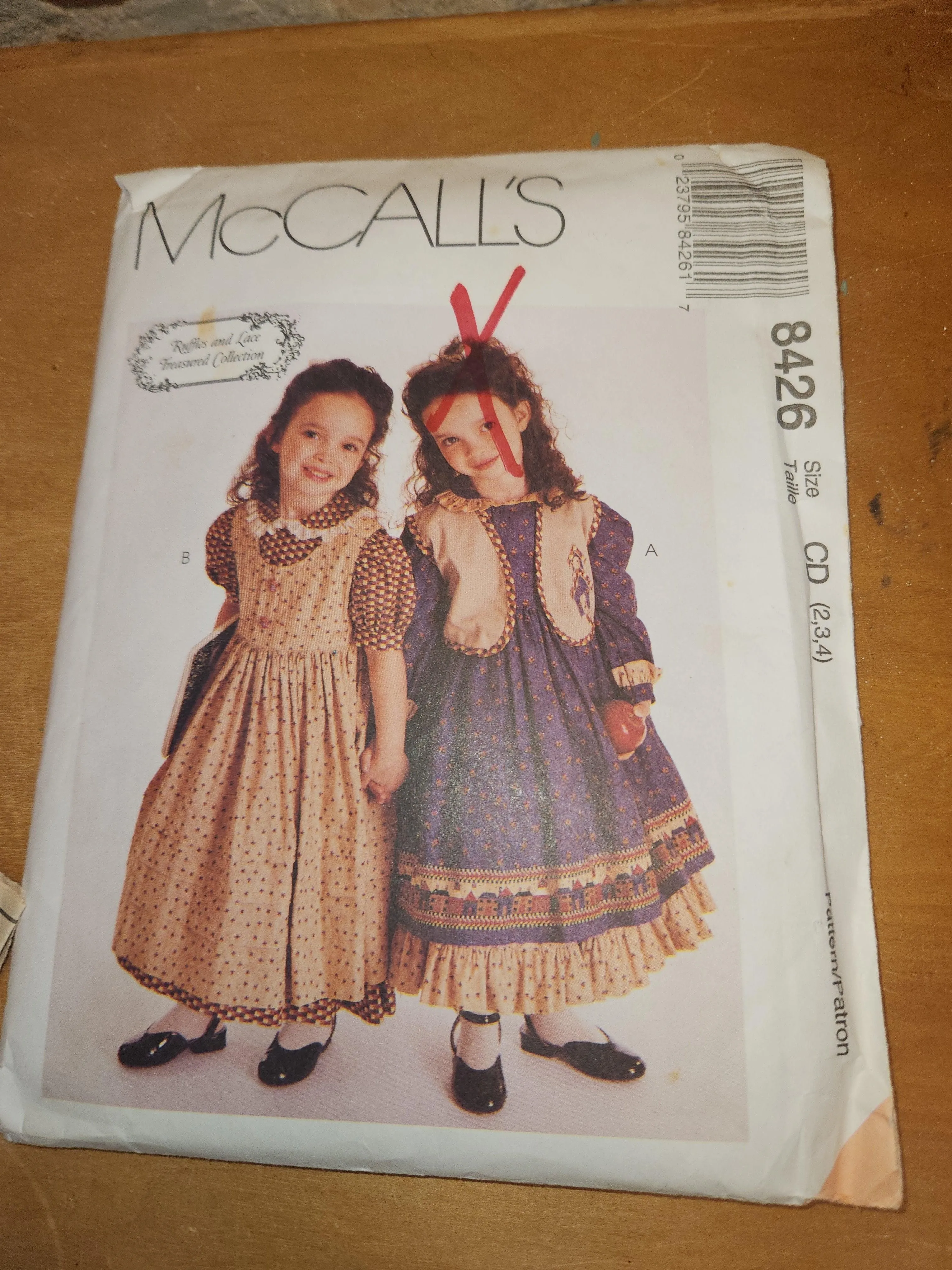 Vintage McCall’s 8426 Size 2-4 Children & Girls dress, Jumper & Vest UNCUT sp3