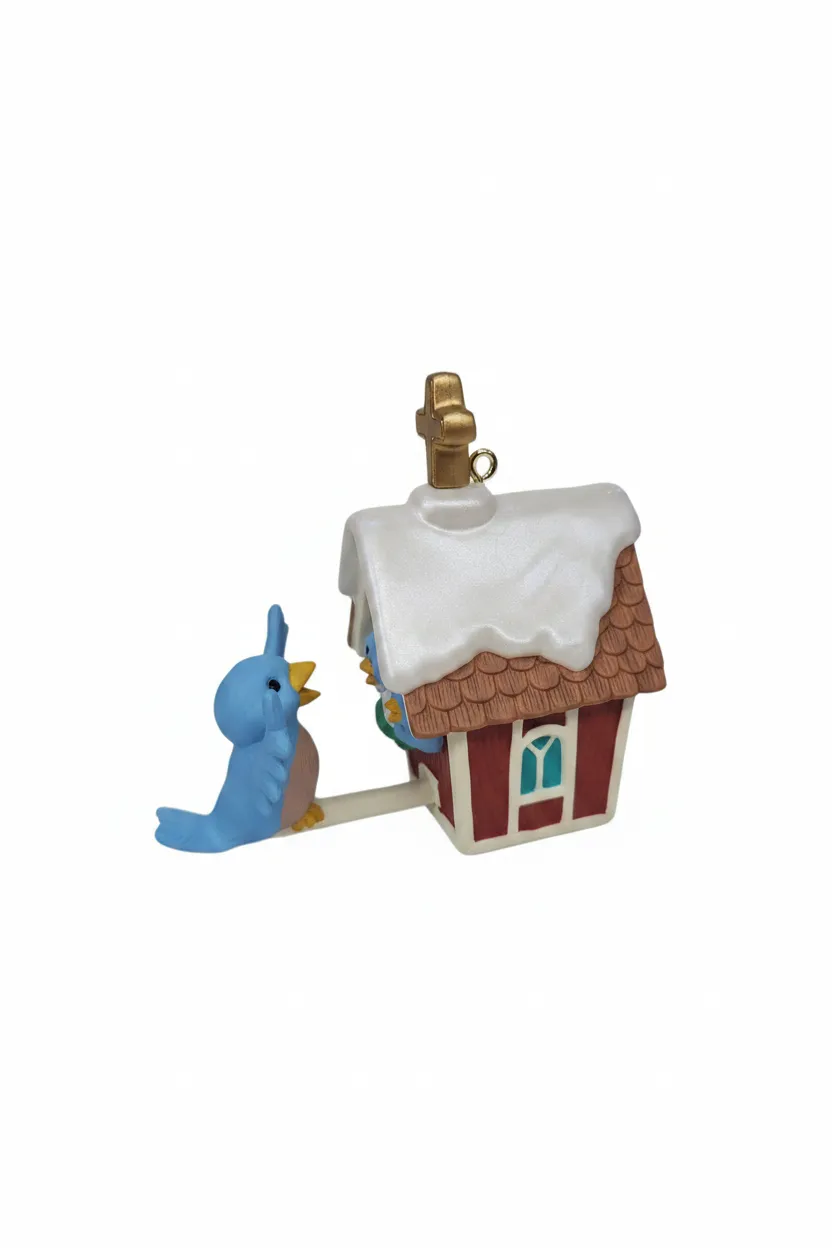 Vintage Hallmark Keepsake Ornament Treetop Choir Bird Birdhouse 1998