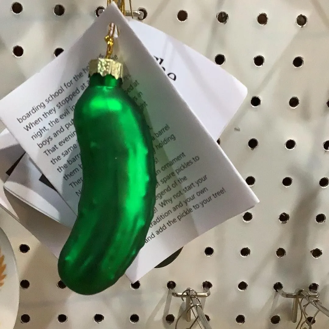 Christmas Pickle Glass Ornament po4