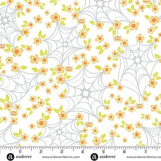 Ghostly Garden - Web and Bloom White - KP Creates