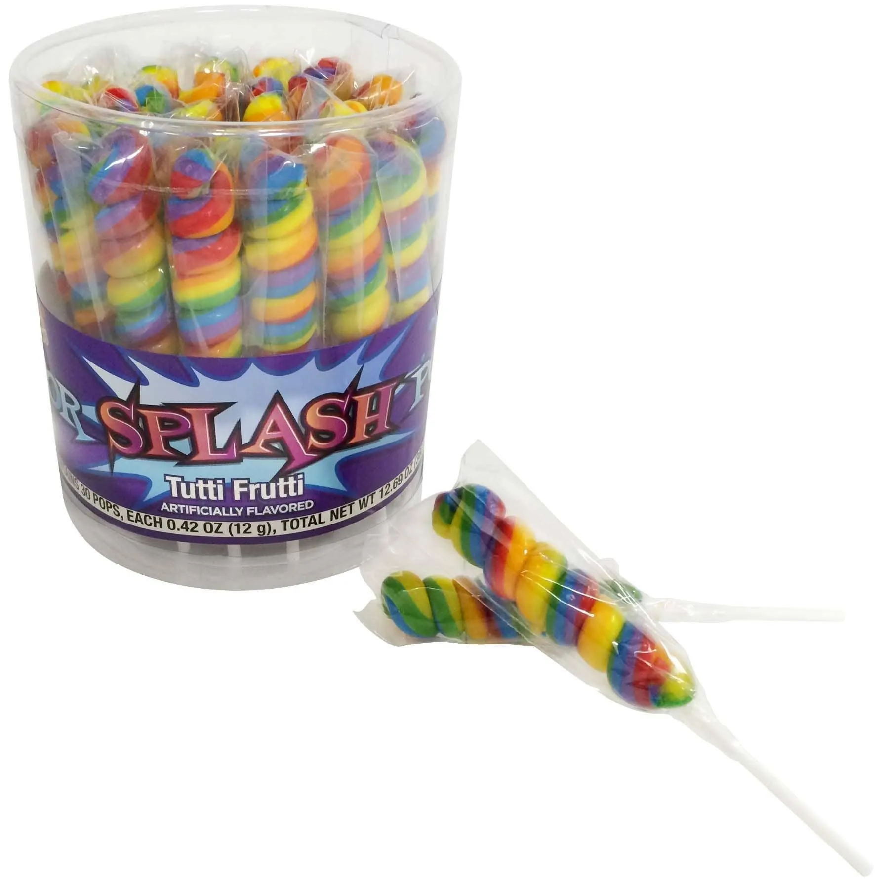 8556. Albert's Color Splash Pops, Tutti-Frutti/Kaleidoscope