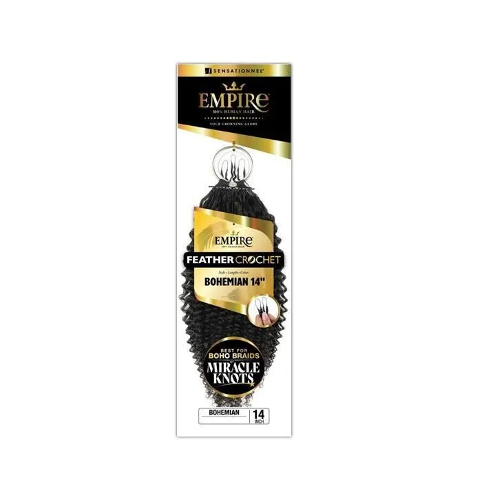 Sensationnel Empire 100% Human Hair Feather Crochet Braids - BOHEMIAN 14/18"