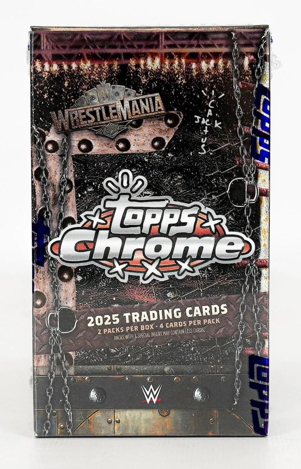 2025 Topps Chrome WWE Cactus Jack x Wrestlemania Fanatics Fest Hobby Box MINI