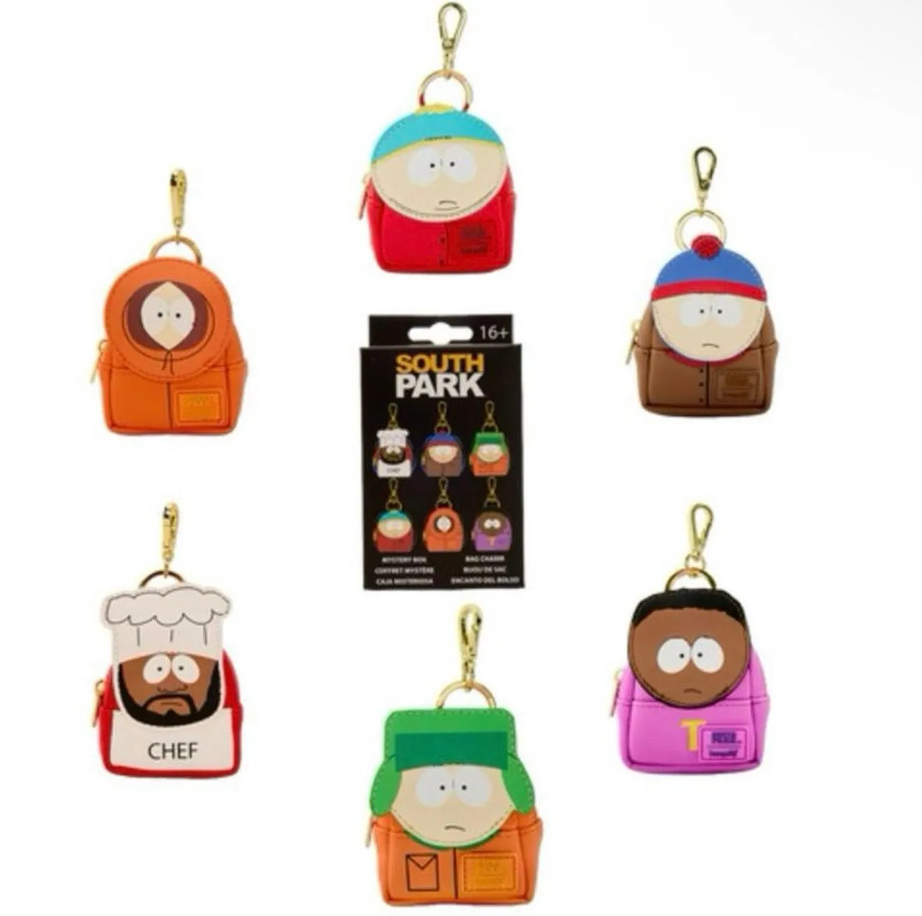 South Park Loungefly Box Mini Backpack Charm For Age 16+