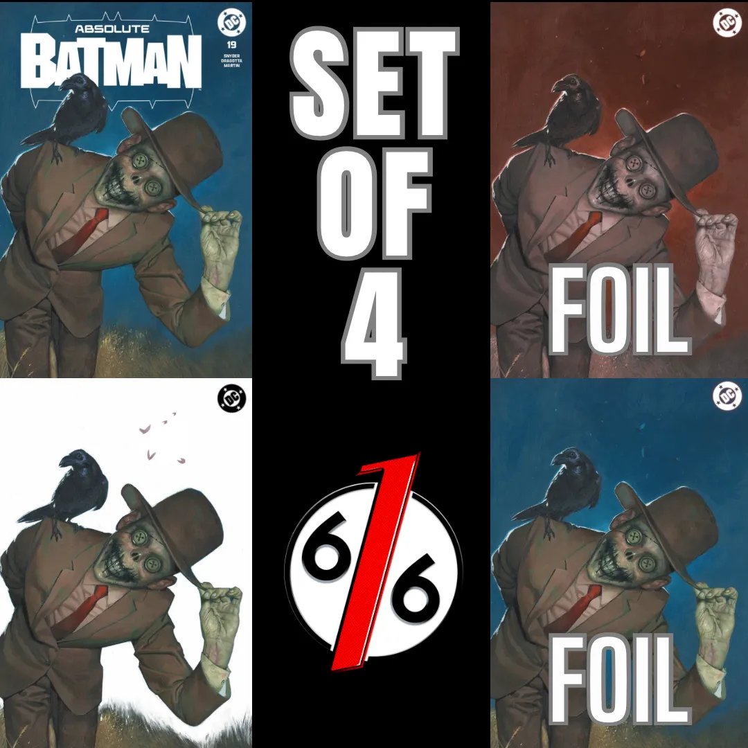 ABSOLUTE BATMAN #19 FABRIZIO DE TOMMASO 616 COMICS Variant ABCD Set LTD 1000