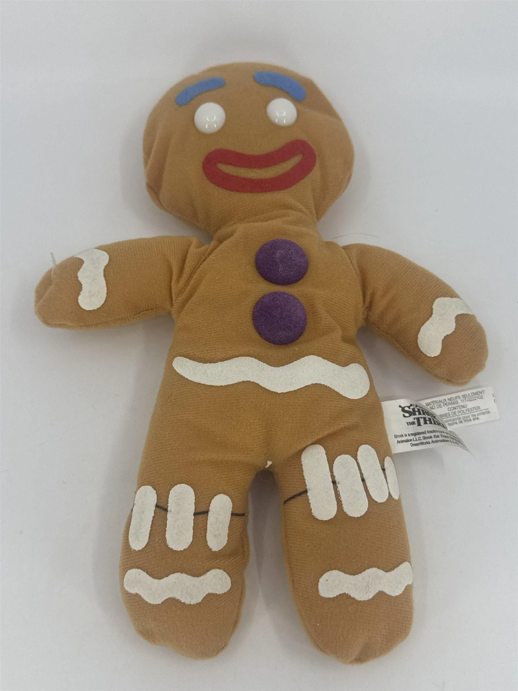 Shrek The Third Gingy Stuffed Plush Toy Gingerbread By Namco
