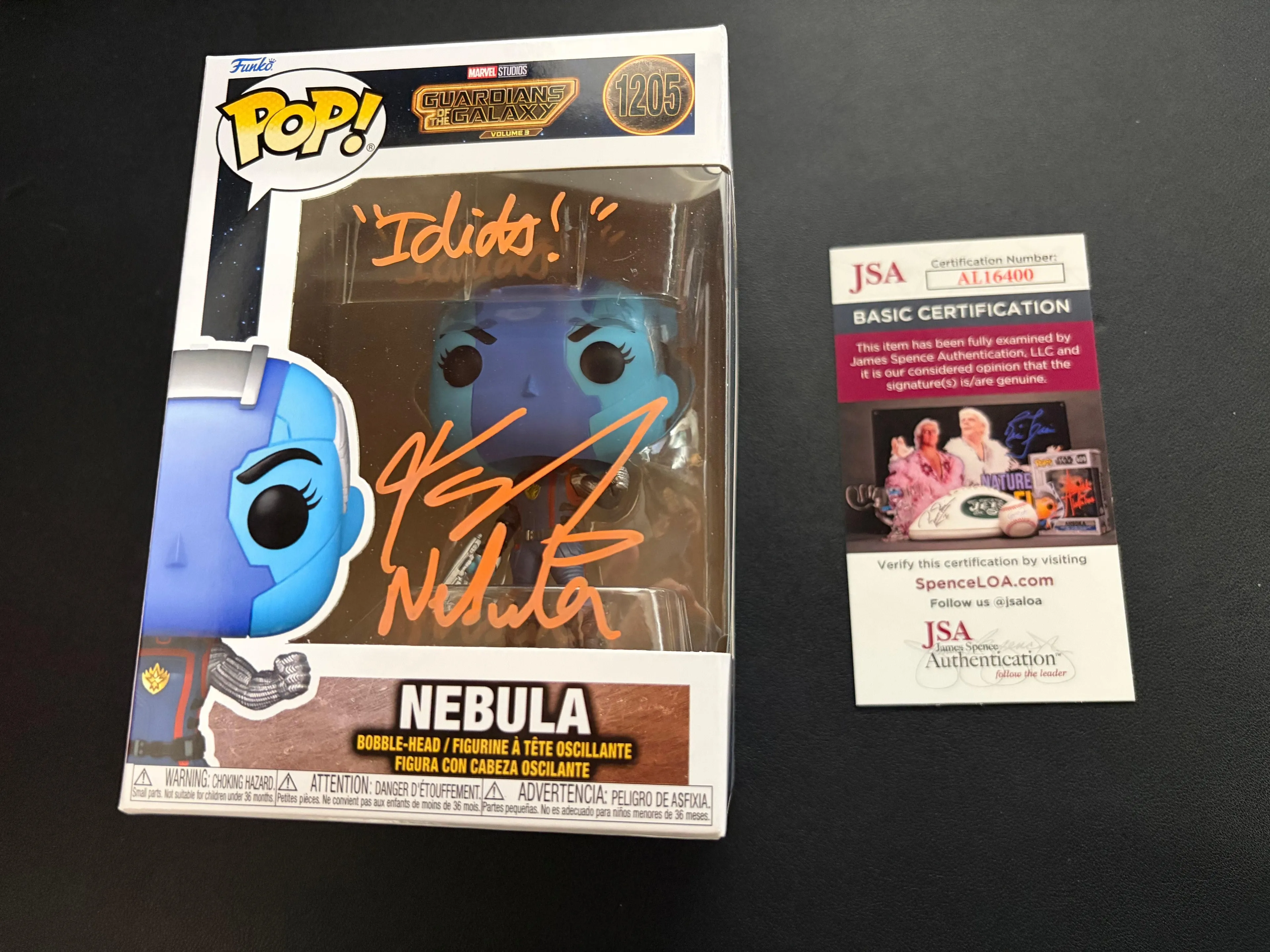 Karen Gillan Signed Nebula Guardians of the Galaxy Volume 3 #1205 Funko - JSA COA