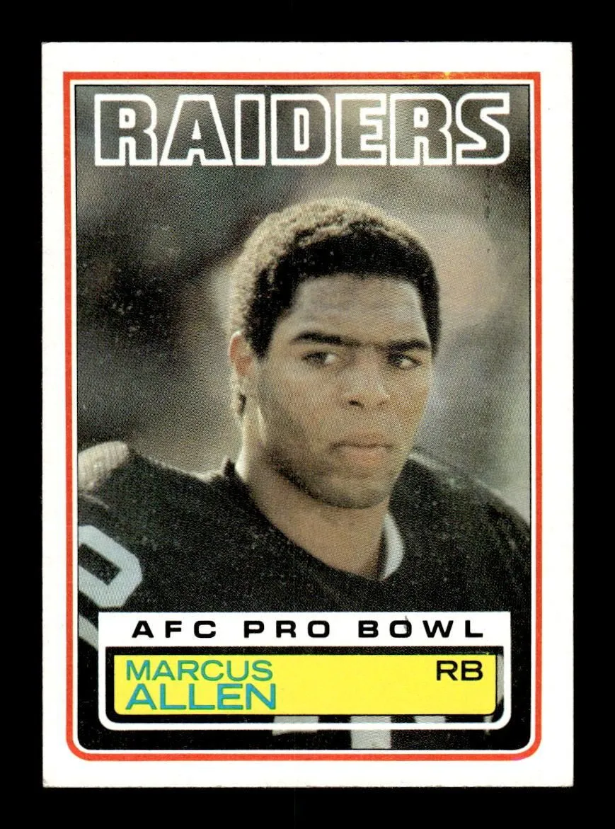 1983 Topps #294 Marcus Allen Los Angeles Raiders EX HOF10011169