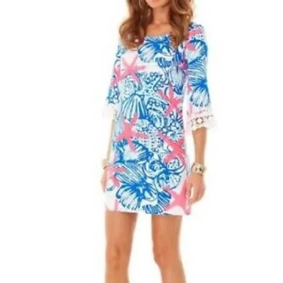 Product image for Lilly Pulitzer Harbour Tunic Dress She Shells Sz XS