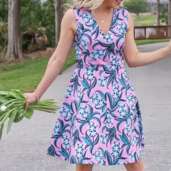 Product image for Draper James Love Circle Hyacinth Dress sz 2