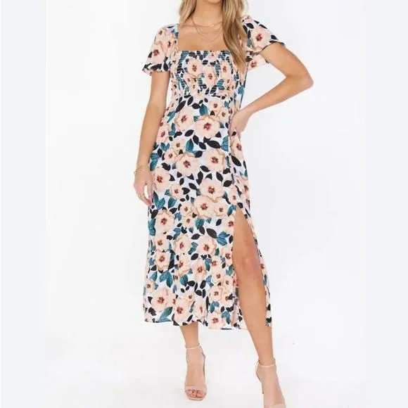 Product image for NWT Show me your Mumu Brenda Midi Dress size Medium floral