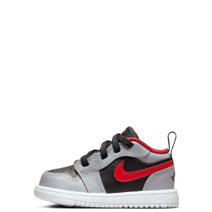 Jordan 1 Low Alt Black/Fire Red-Cement Grey (TD)