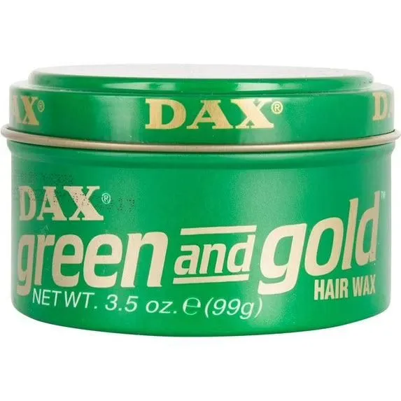 DAX HAIR WAX [GREEN & GOLD] 3.5oz