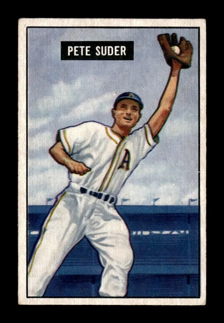 1951 Bowman #154 Pete Suder Philadelphia Athletics G/VG HOF10011287