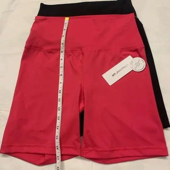 Product image for Yogalicious LUX HI RISE ELASTIC FREE WAISTBAND 7 INSEAM 2 pack Size L