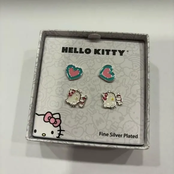 Product image for Hello Kitty Earrings Fine Silver Plated