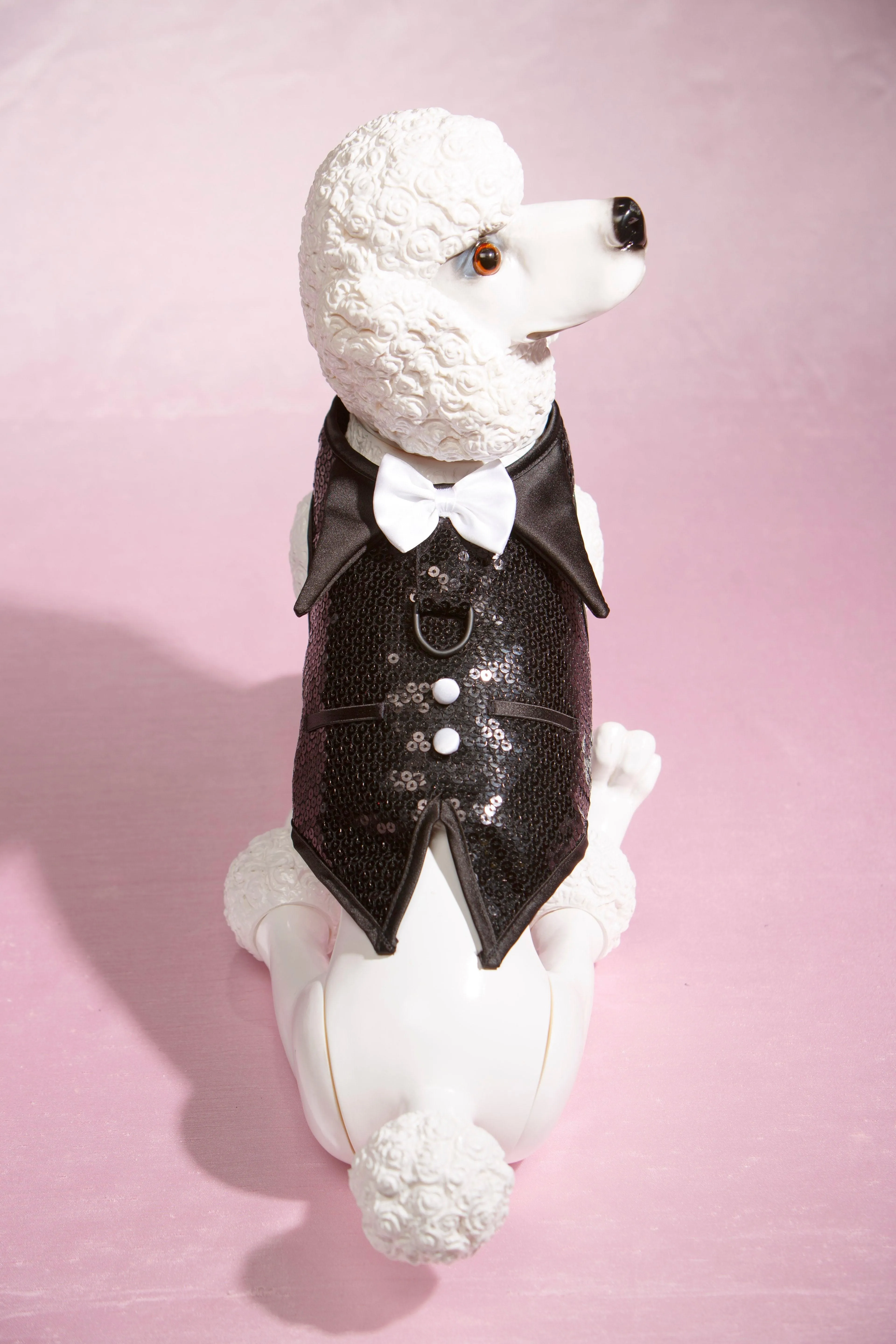 Tuxedo Sequins & Satin Vest