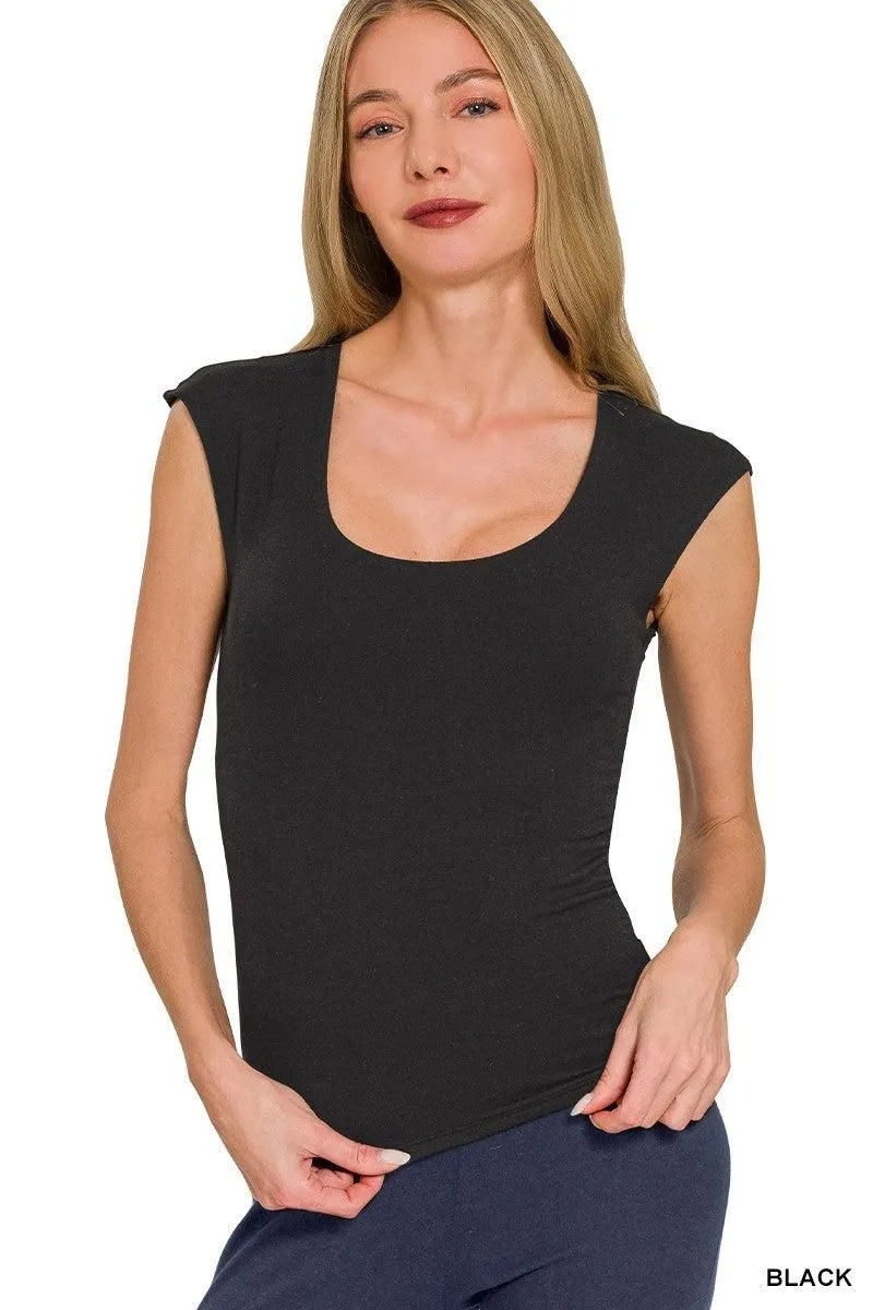 9710 Zenana Double Layered Sleeveless Top