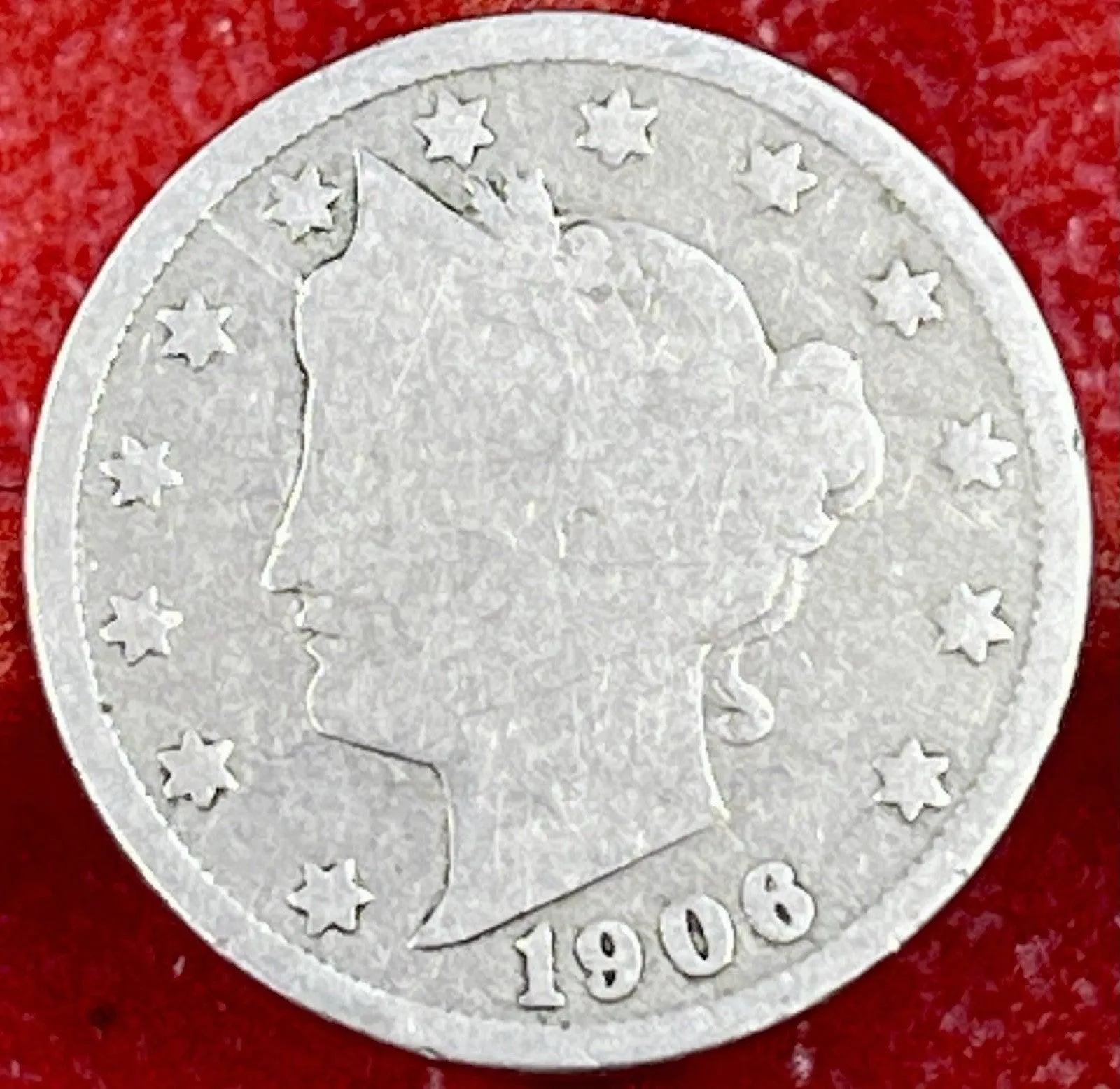 1906 Liberty V Nickel AC Average Circ Coin