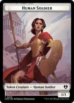Magic: The Gathering - Commander Masters - Human Soldier // Knight Double-Sided Token - Normal