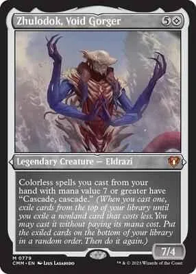 Magic: The Gathering - Commander Masters - Zhulodok, Void Gorger (Display Commander) (Foil Etched) - Thick Stock - Foil