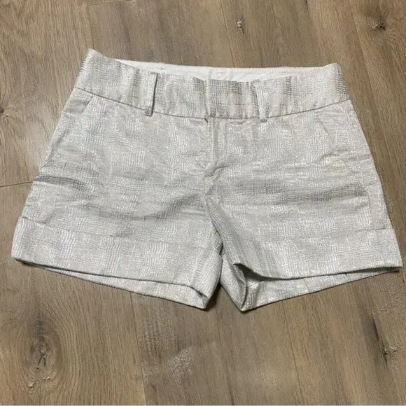 Product image for Club Monaco Mariana Silver Jacquard Shorts