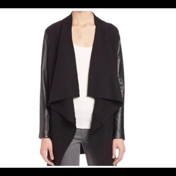 Product image for Joie Faiga Boiled Wool and Lamb Leather Jacket