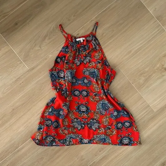 Product image for Collective Concepts Floral and Paisley Camisole - Size XL Red Blue Orange