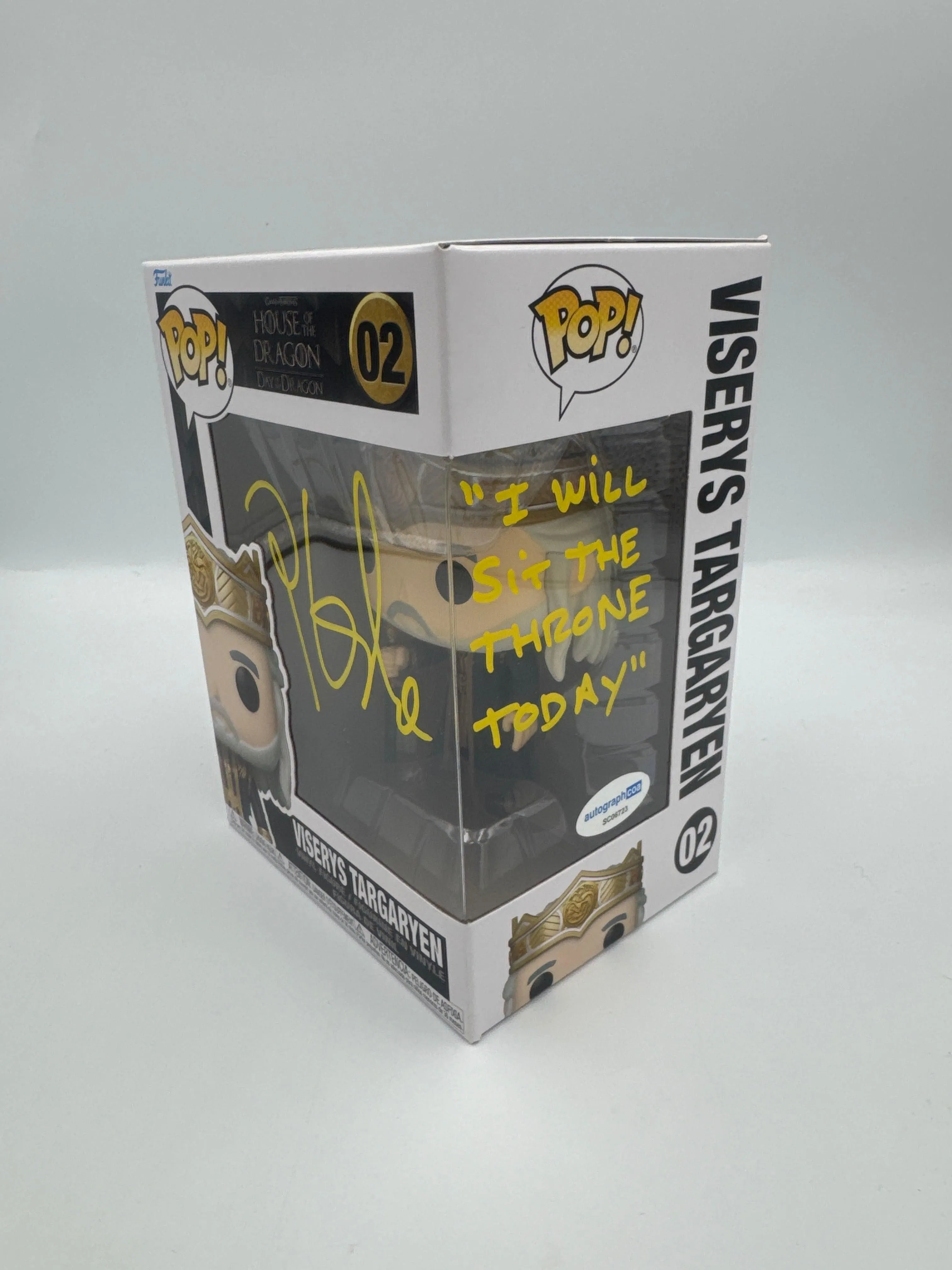 Viserys Targaryen - #02  - Funko Pop! -  House Of The Dragon - Signed By Paddy Considine   - Certified By Autographcoa