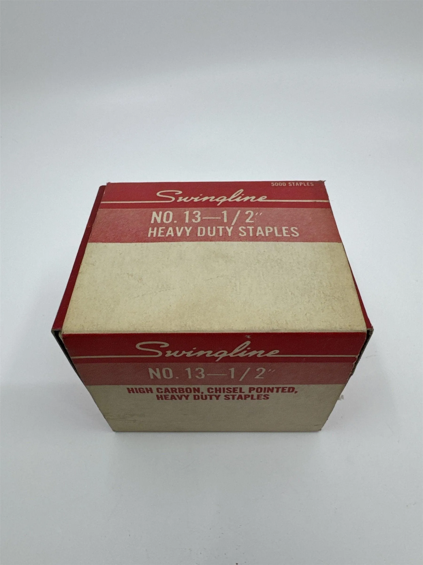 Swingline No. 13-1/2" High Carbon, Chisel Pointed Heavy Duty 5000 Piece Staples