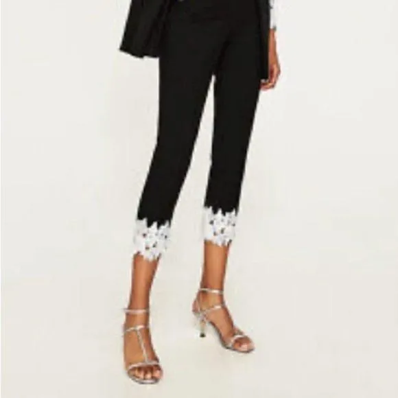 Product image for Zara Pants with Lace Trim