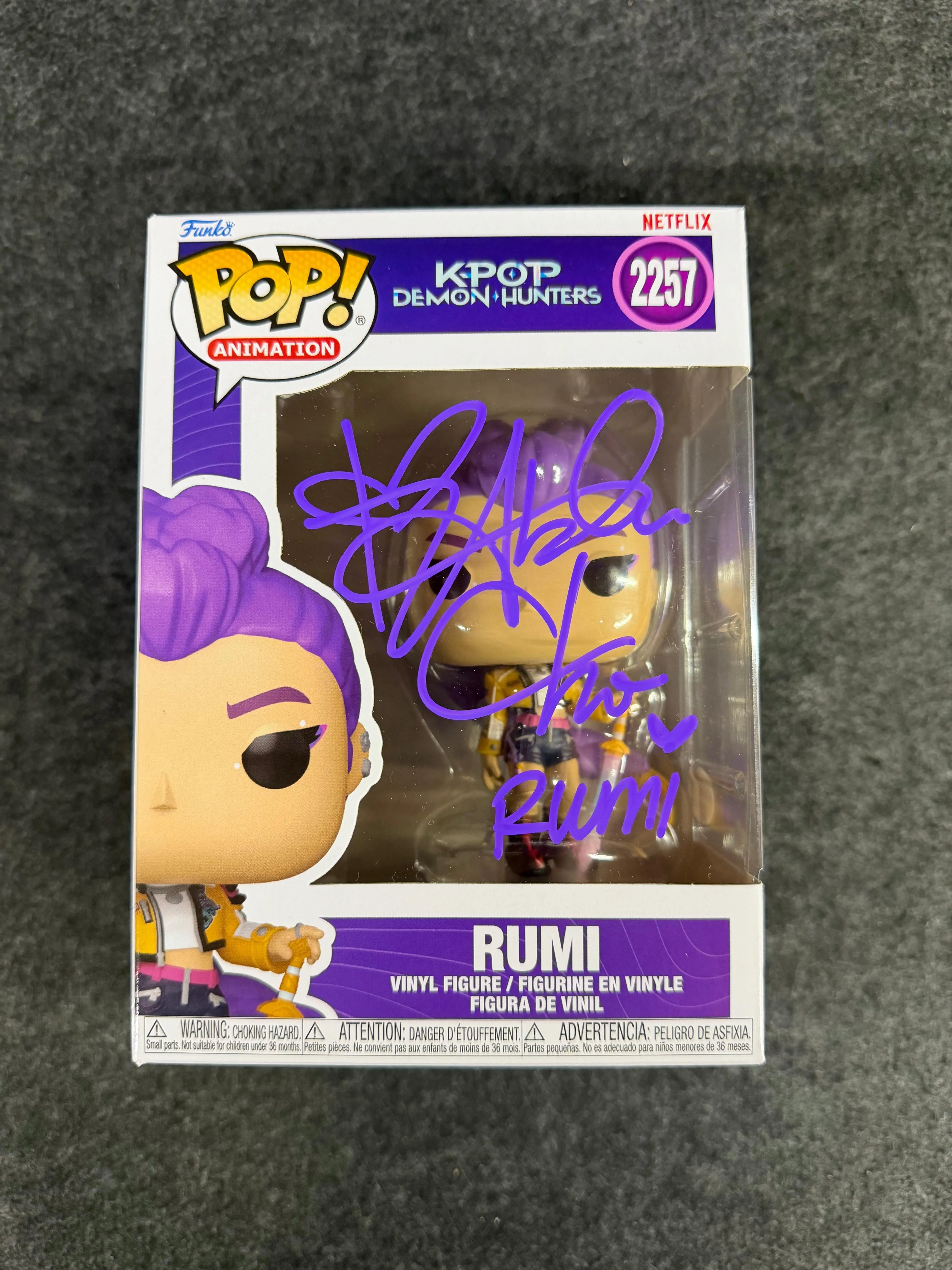Arden Cho Signed Funko Pop Rumi #2257 - KPop Demon Hunters Autographed - JSA COA
