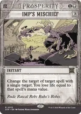 Magic: The Gathering - Outlaws of Thunder Junction: Breaking News - Imp's Mischief - Normal