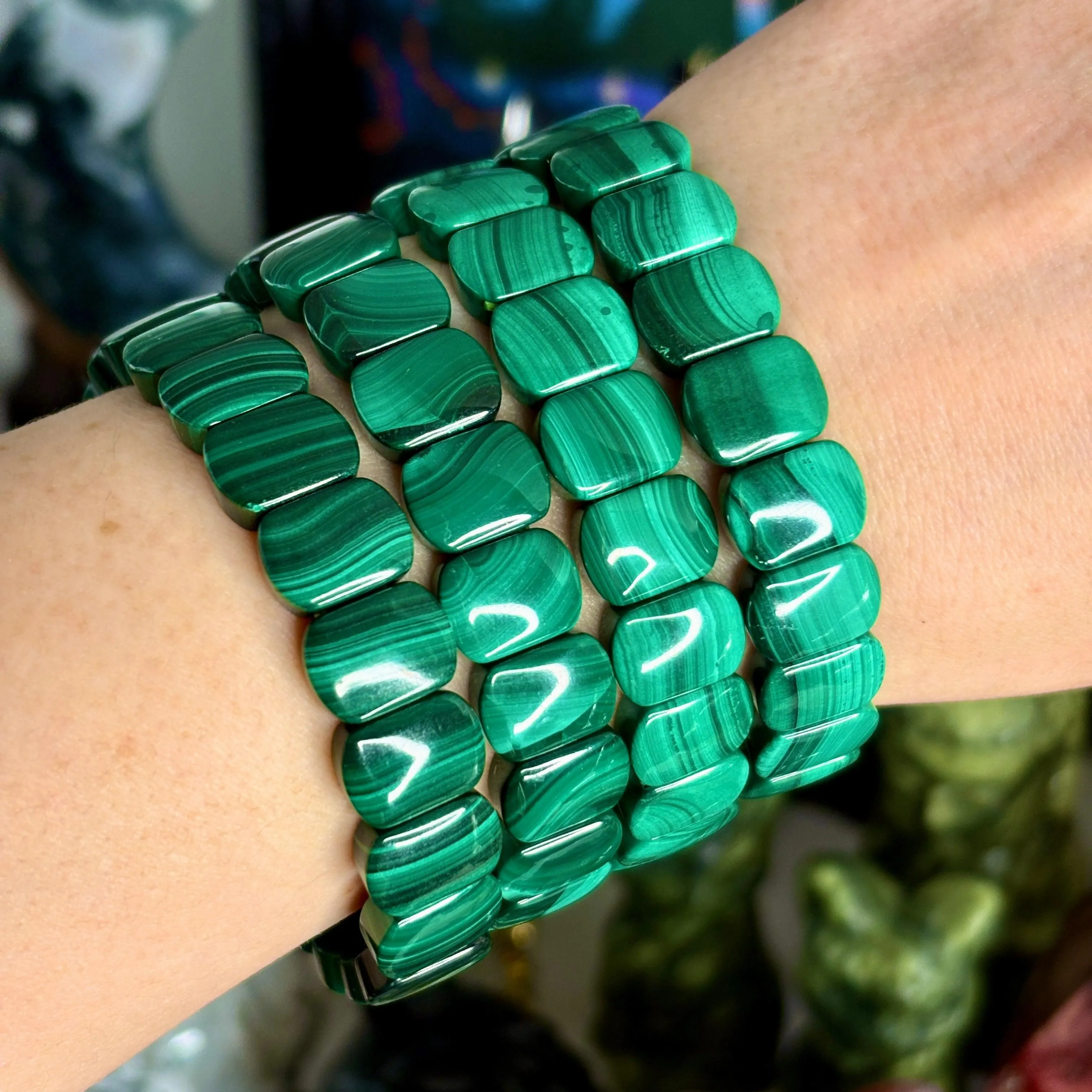 Malachite Polished Bangle