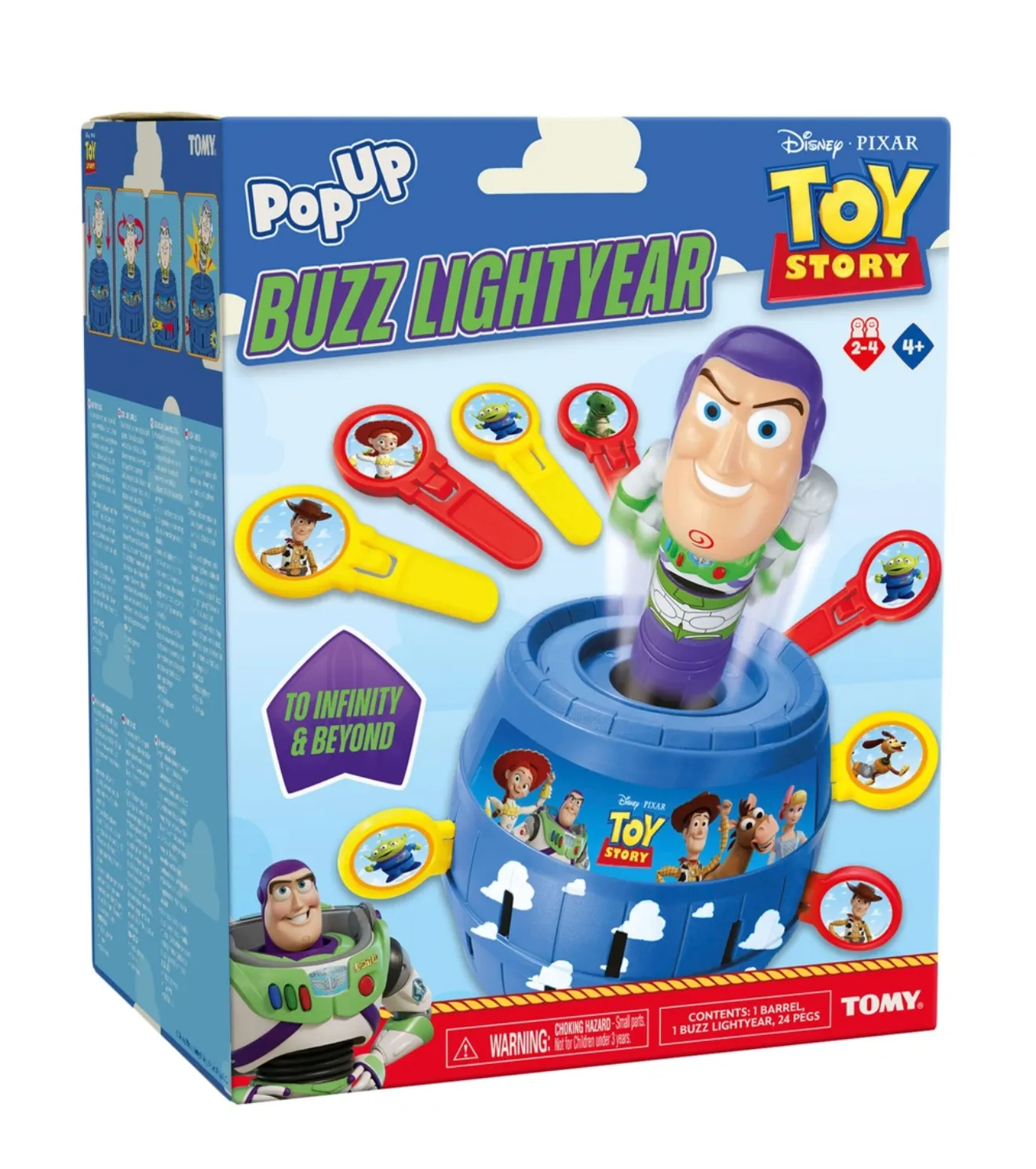 TOMY Pop-Up Disney Pixar Toy Story Buzz Lightyear Game