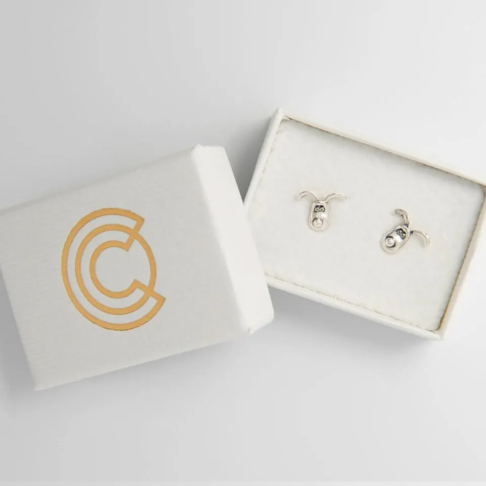 Gromit Stud Earrings (Sterling Silver)