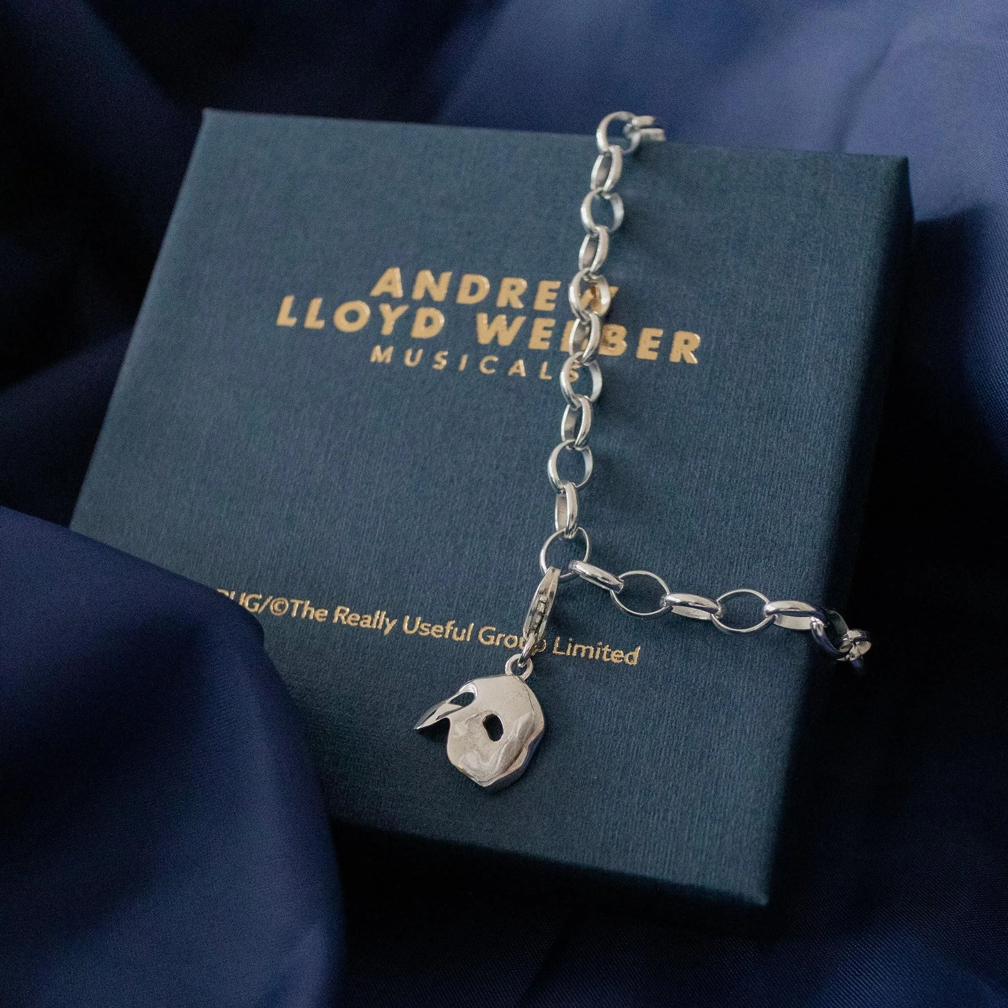 Phantom of the Opera Mask Bracelet (Sterling Silver)