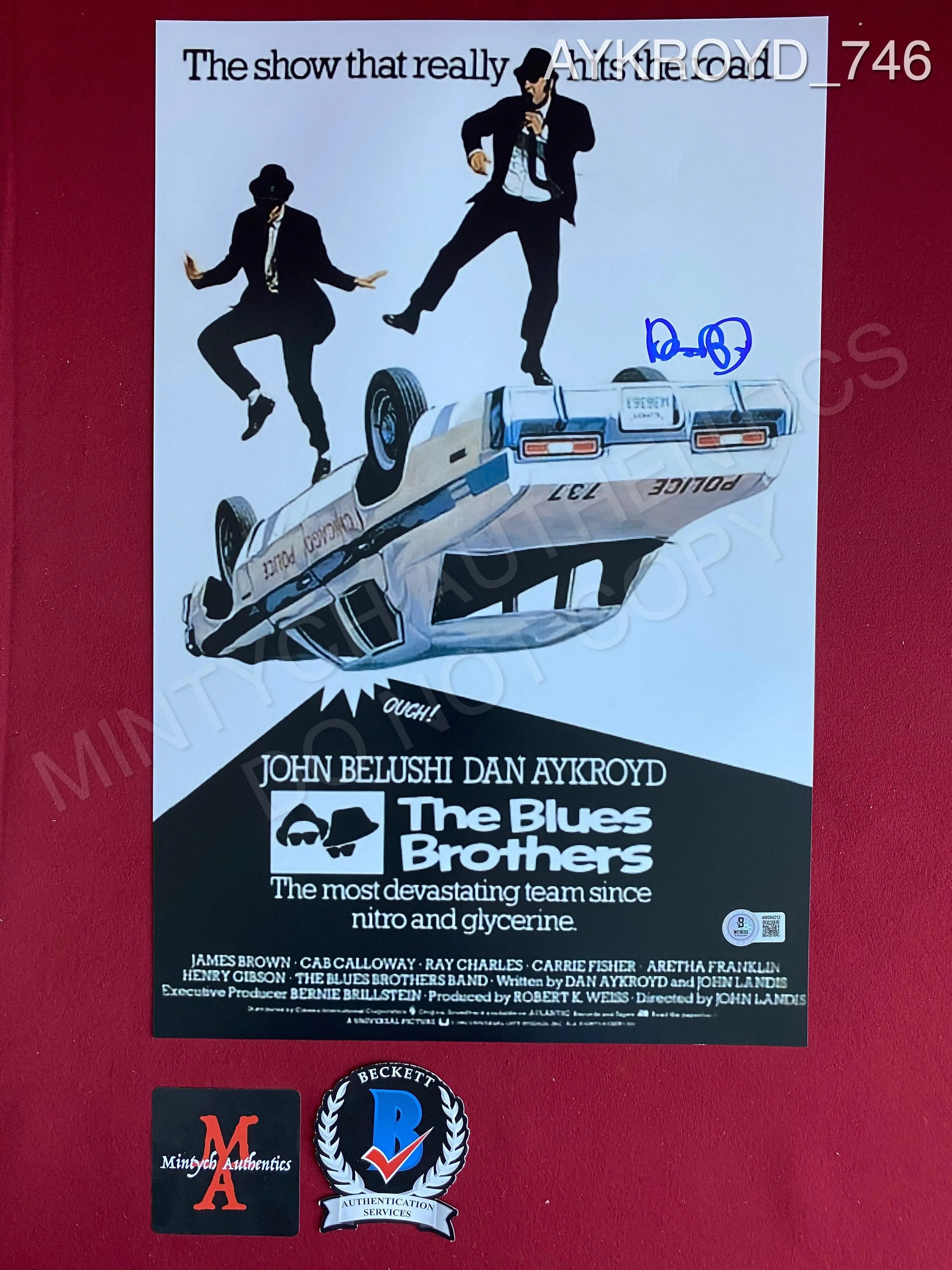 AYKROYD_746 - 11x17 The Blues Brothers Photo Autographed By Dan Aykroyd