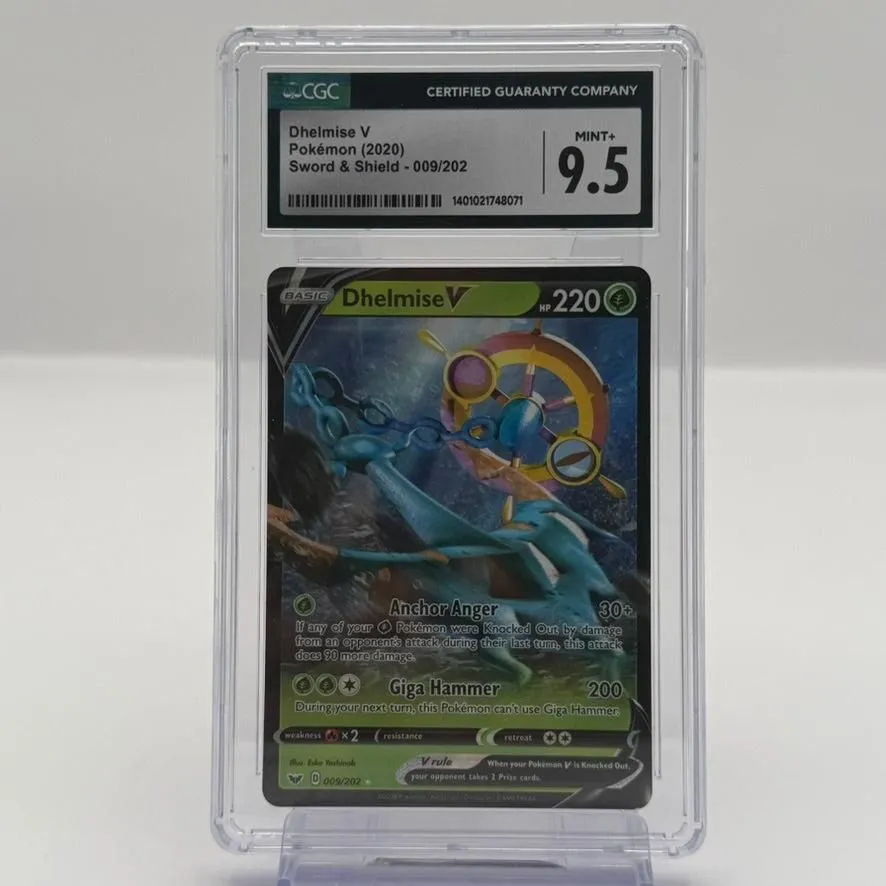 2020 Pokémon Dhelmise V #9 Sword & Shield CGC 9.5 Mint+