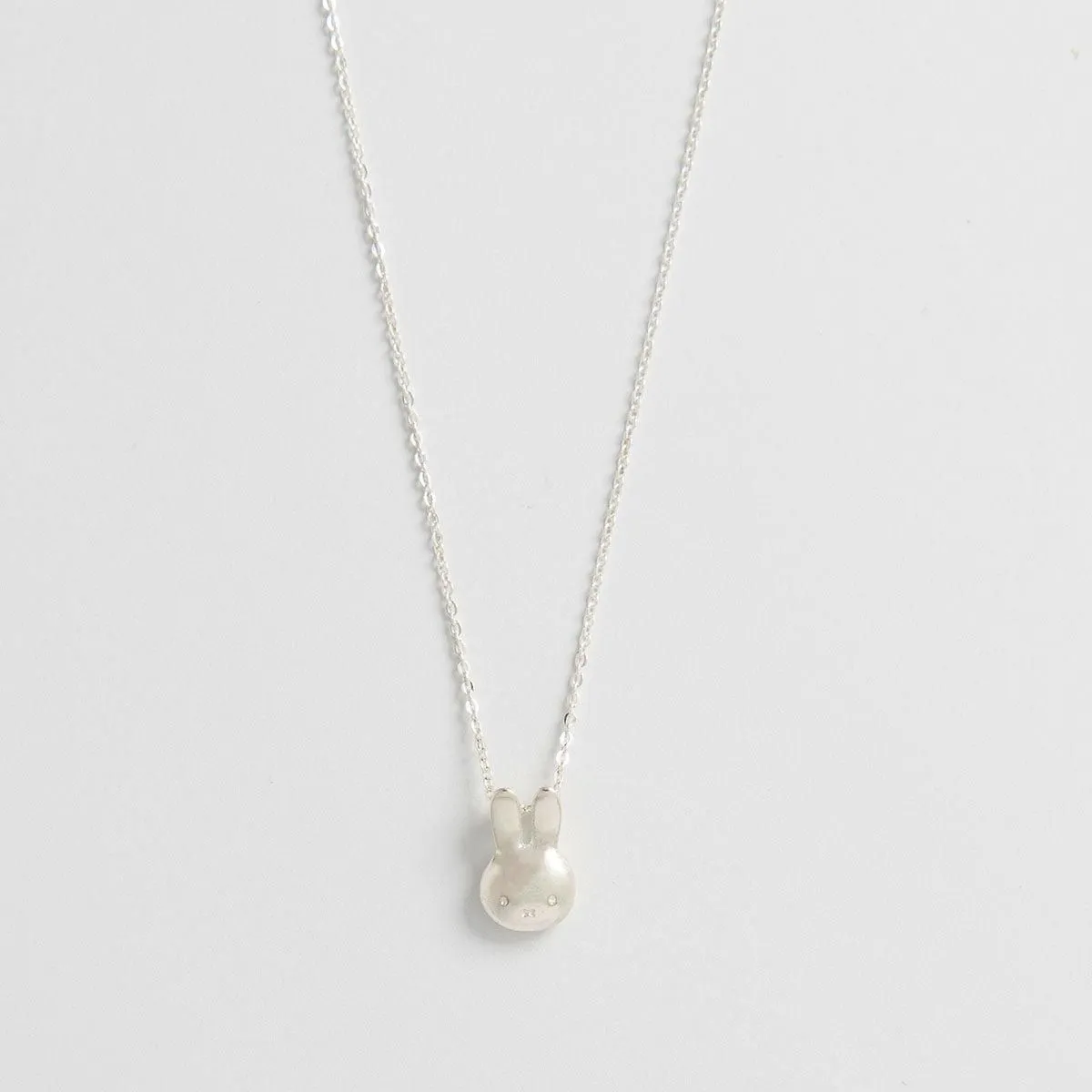 Miffy Medium Head Necklace (Sterling Silver)