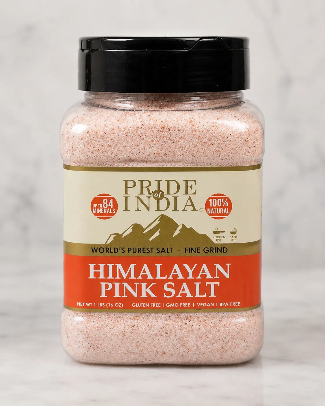 Himalayan Pink Salt Fine Grind – 1 lb
