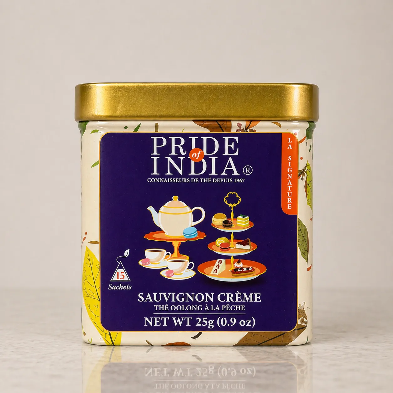 Sauvignon Crème Peachy Oolong Tea – 15 Tea Bags