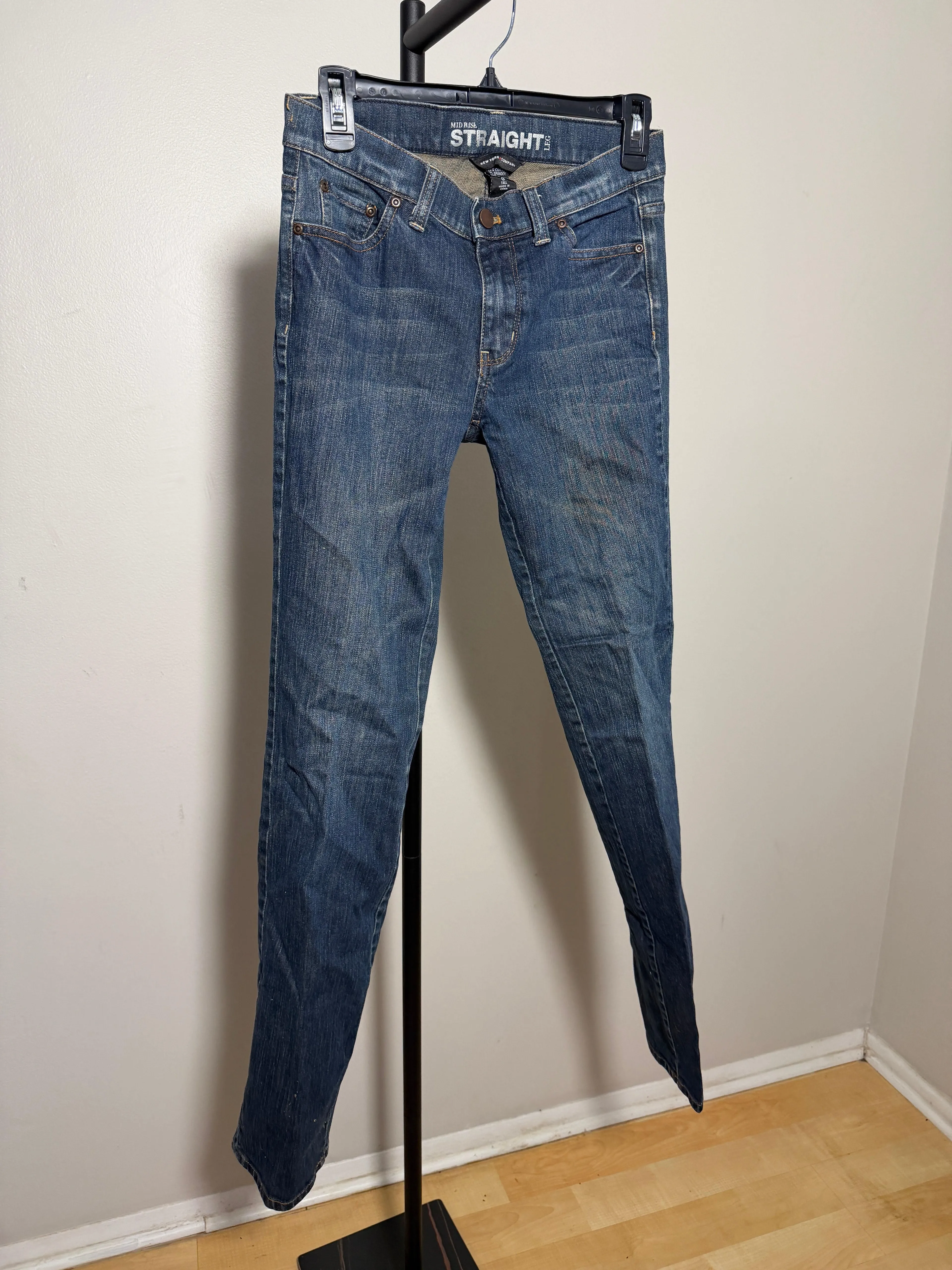 New York & Company Women's Straight Leg Jeans Size 0 Tall