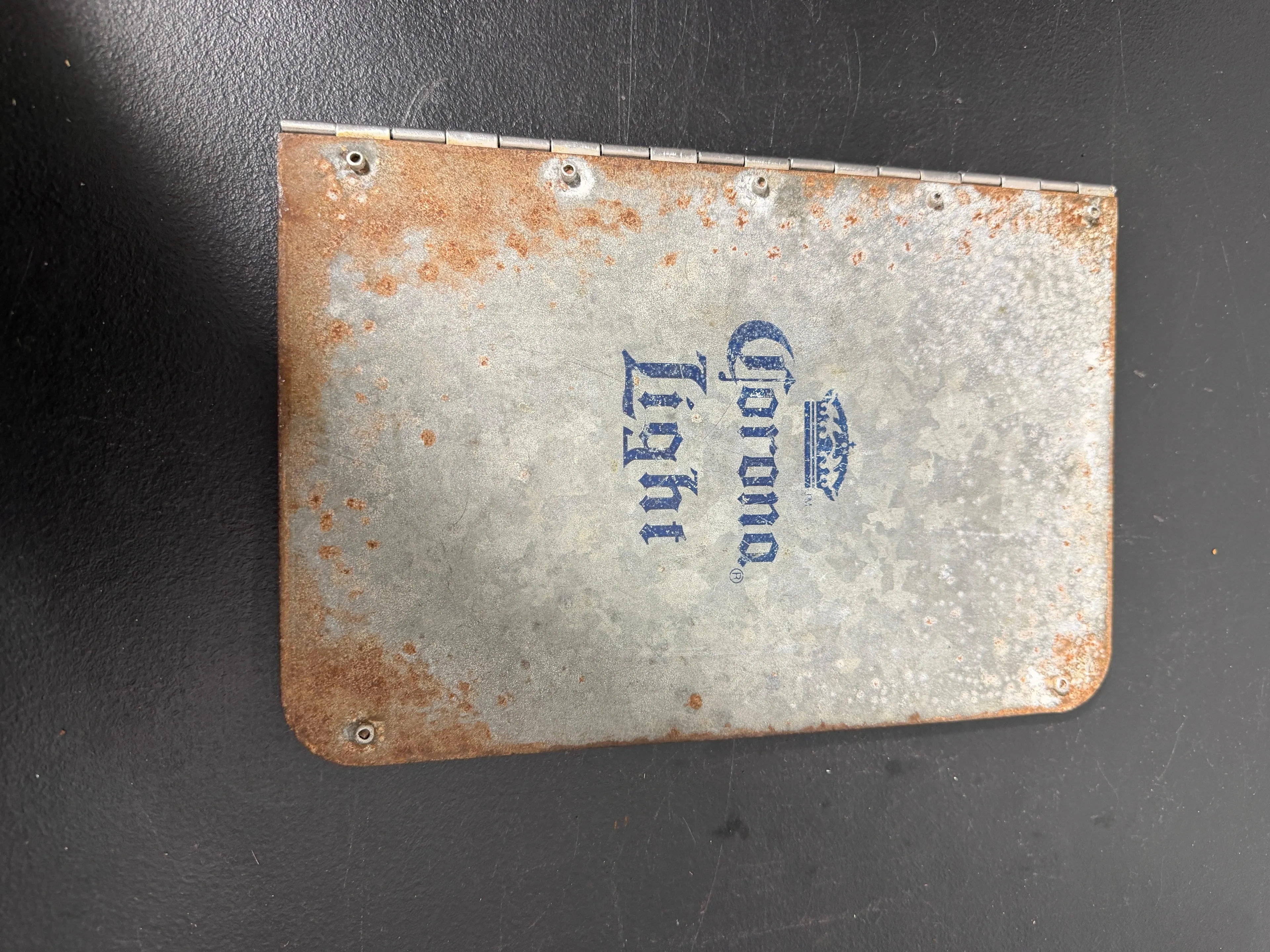 Corona Light Beer Metal Check Presenter