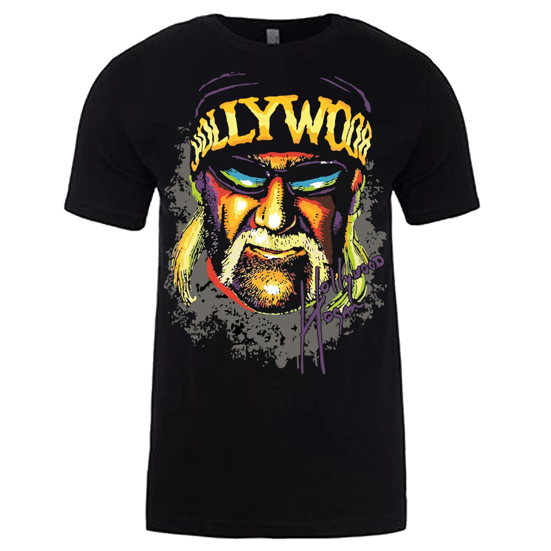 Color Hollywood Face Adult T-Shirt