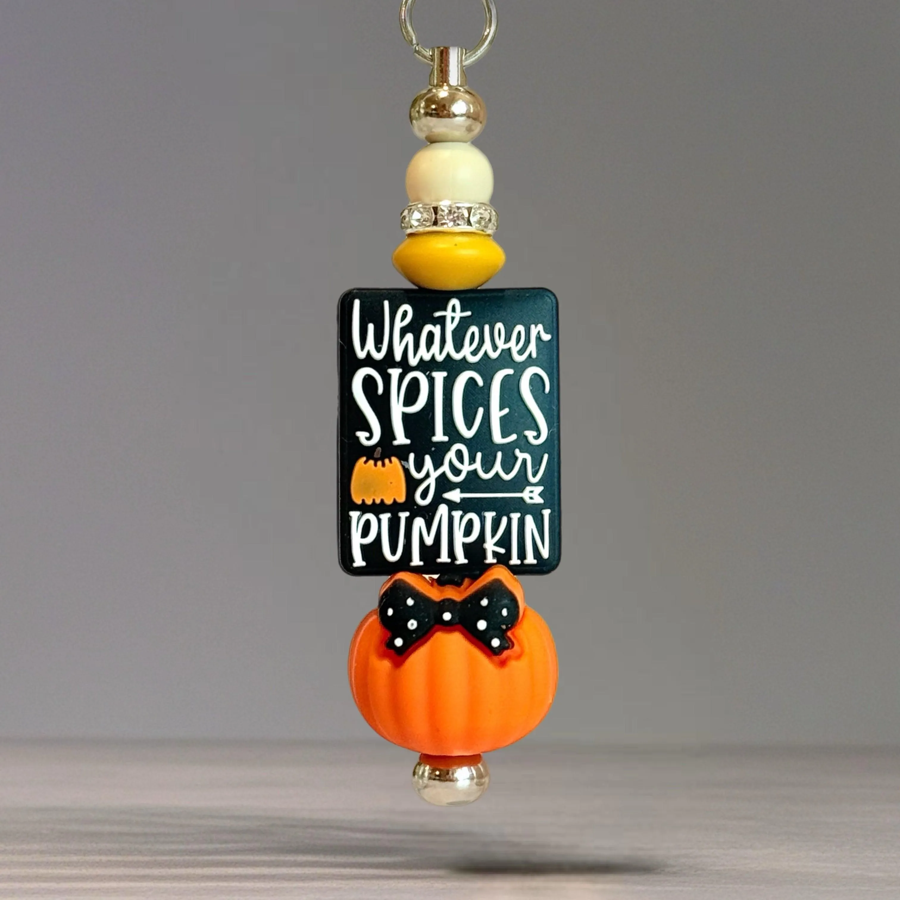 Whatever Spices Your Pumpkin Bar Charm - Tumbler Handle Charm