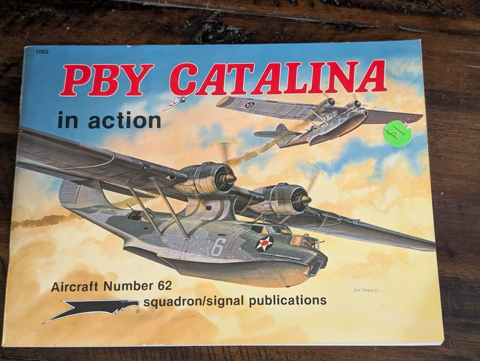 Vintage 1983 PBY Catalina In Action Aircraft Book No 62 Squadron Signal